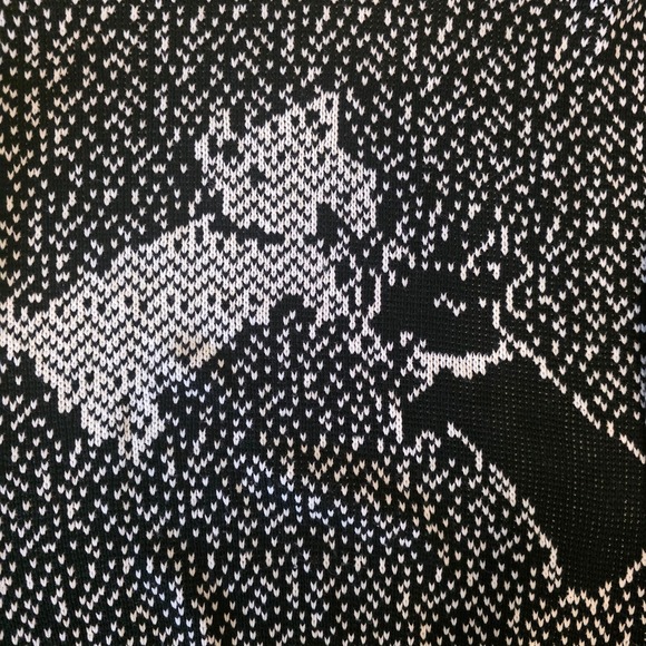 AVOCADO Scottie Dogs Crew Neck Sweater Women's M Acrylic - Picture 10 of 11